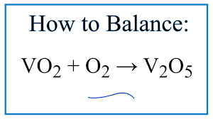 how to balance vo2 o2 v2o5 you