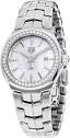 Amazon.com: Tag Heuer Link Mother Of Pearl Dial Stainless Steel ...