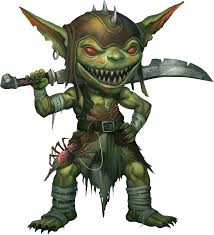 Goblins are small, squat creatures about 3 to 4 feet tall with pointed ears and equally pointy teeth. Goblin Png Image Fantasy Monster Goblin Art Goblin