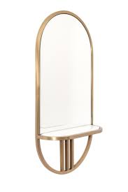 Aria Mirrored Wall Shelf