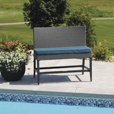 Backyard creations™ is a stylish and durable brand of patio furniture that is only available at menards®. Backyard Creations Cruz Bay Steel High Dining Patio Bench 2 Pack At Menards