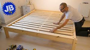 how to make your own wooden bed frame