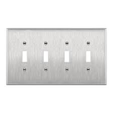 4 Gang Stainless Steel Wall Plate