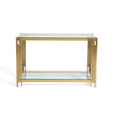 Pyrus Console Table Glass Pan Home