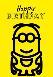 Send a scooter happy birthday card with this customisable despicable me 2 design from the minions range by danilo. Printable Minions Birthday Cards Printbirthday Cards