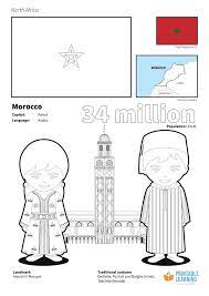 This one is for morocco. Flag Of Morocco Coloring Page Printable Learning