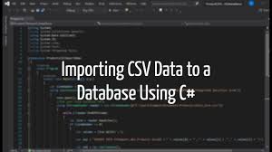 import csv data to a database using c