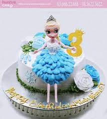 Bánh gato sinh nhật búp bê công chúa Elsa dịu dàng 5171 - Bánh sinh nhật,  kỷ niệm