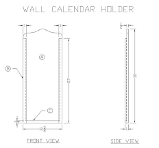 Calendar Holder Wooden Calendar