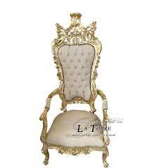 chair armchair throne baroque gold leaf
