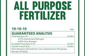 is 10 10 10 fertilizer good for lawns