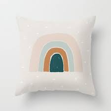 rainbow pillow baby nursery decor baby
