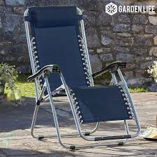 Choose between two options for a zero gravity deck chair: Zero Gravity Chair Navy Waltons