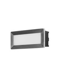 Rect Outdoor Recessed Wall Light