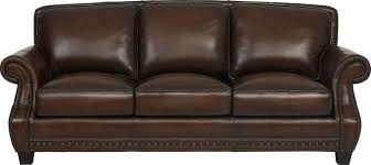 Calvano Brown Leather Sofa Brown