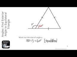 exterior angle in equilateral triangle