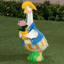 Female Gardener Goose Outfit Lawn