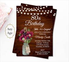 80th birthday invitation 12 exles