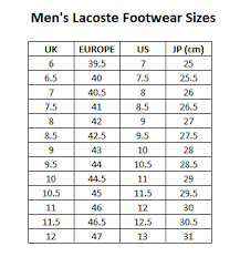 35 Rare Lacoste Shoe Size Guide