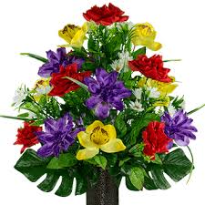 Shop for cemetery flowers in artificial plants and flowers. Flowers For Cemeteries