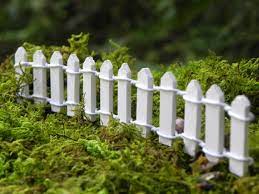 White Picket Fence Miniature Fairy
