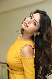 Beauty Galore HD : Bhavya Sree At Akriti Exhibition Hot Look In Yellow Dress