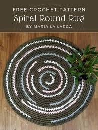 free crochet pattern spiral round rug