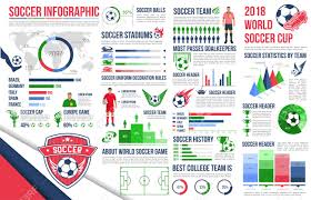 Soccer Sport Game Infographic Of Football Championship Cup Graph