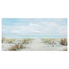 Beach Path Canvas Wall Art 40x20