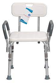 shower chair with removable back and