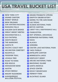 united states travel bucket list 50