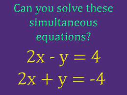 Gcse Simultaneous Equations Solving
