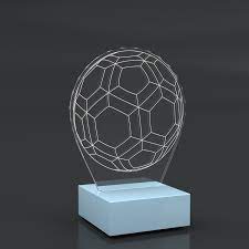 Coccomell 5412114 El Yapımı Ahşap 3D Lamba Futbol Fiyatı