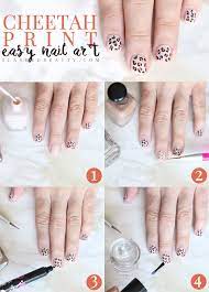 easy cheetah print nail art tutorial
