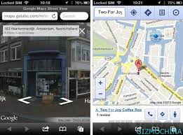 google maps for ios now support street