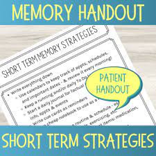 Burger/phanie / getty images speech therapy foc. Memory Strategies Speech Therapy Worksheets Teaching Resources Tpt