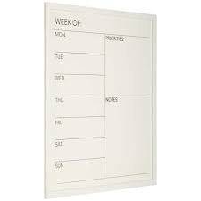 Dry Erase Whiteboard Calendar White