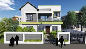 4 bhk modern indian house plan with