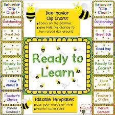 Behavior Clip Charts Editable Bee Theme