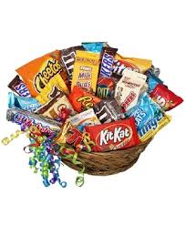 junk food basket gift basket in