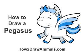 We draw the body contours, his head, wings, legs and the tail. How To Draw A Pegasus Cartoon Video Step By Step Pictures