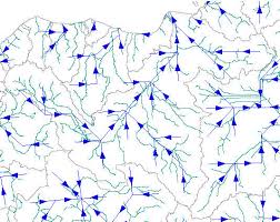 13 Digital Chart Of The World Fine River Network Green