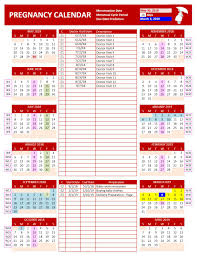 Pregnancy Calendar Excel Calendars