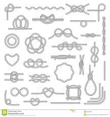 Nautical Rope Knots Stock Vector Illustration Of Knot