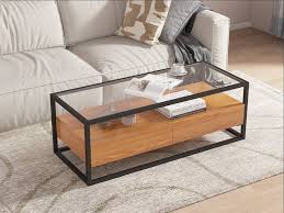 Manchester Drawer Coffee Table Glass