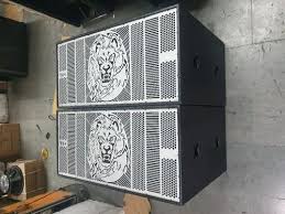 wooden dual 18 b speaker cabinet