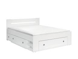 double bed stefan 160 x 200 cm white