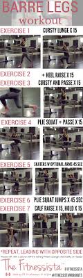 barre legs workout you can do at home