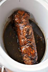 You can cut the pork in half to fit into the crock pot as needed, or you yes, this is the best tenderloin recipe ever! Crock Pot Pork Tenderloin With Balsamic Sauce Small Town Woman