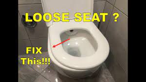how to fix a loose toilet seat